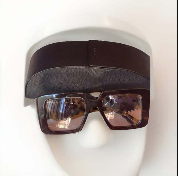 Prada SPR 23Y Heritage Square Tortoise Shell Sunglasses main image 10